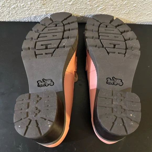 Coach Blush Pink Leather Loafers - Picture 7 of 7